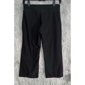 Y2k Nike Dri Fit Black‎ Cropped Athletic Pants Womens Small